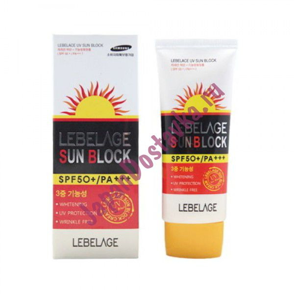 Солнцезащитный крем для лица UV Sun Block SPF50+/PA+++, LEBELAGE   70 мл