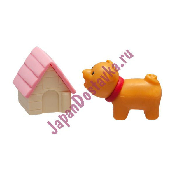Японский фигурный 3D-ластик Собачка (символ Нового 2018 года), IWAKO (1 шт.) на выбор