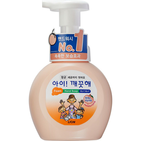 Пенное увлажняющее мыло для рук Ai-Kekute с ароматом персика, CJ LION 250 мл (флакон-диспенсер)