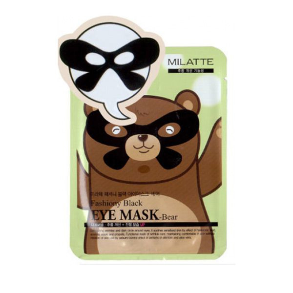 Маска от морщин вокруг глаз Fashiony Black Eye Mask (Bear), MILATTE 10 г