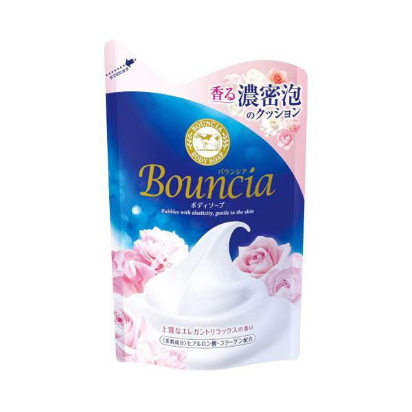 Сливочное жидкое мыло Bouncia для рук и тела с элегантным ароматом роскошного белого мыла, COW BRAND 430 мл