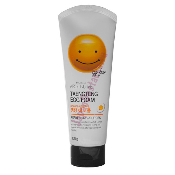 Пенка для умывания с экстрактом яичного желтка Around Me Egg Foam, WELCOS   150 г