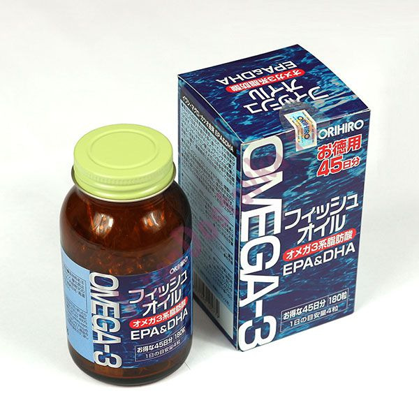 Японский БАД Омега-3, Orihiro 180 таблеток (на 45 дней)