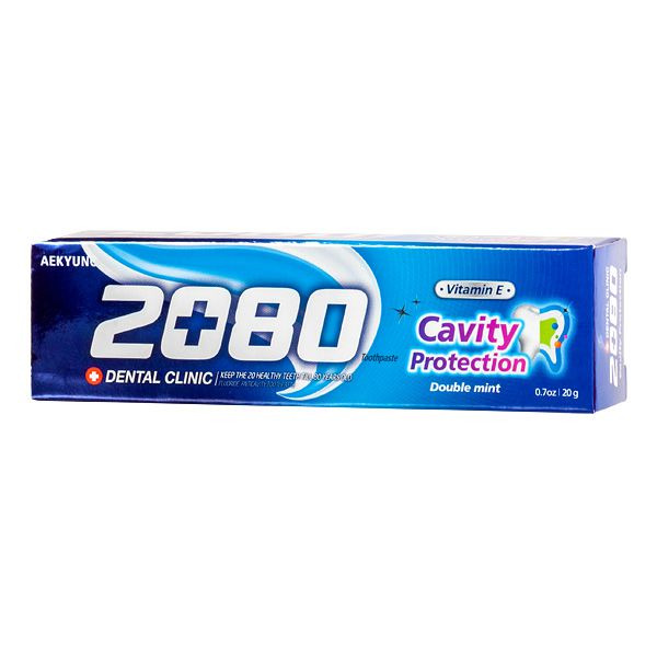 Зубная паста со вкусом натуральной мяты в мини-упаковке Dental Clinic 2080 , KERASYS   20 г