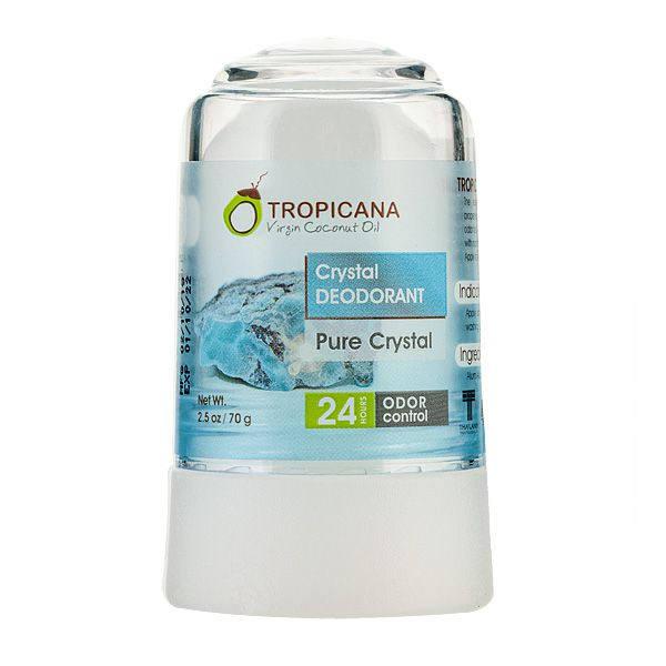 Дезодорант-кристалл без добавок Natural Crystal Deodorant, TROPICANA  70 г
