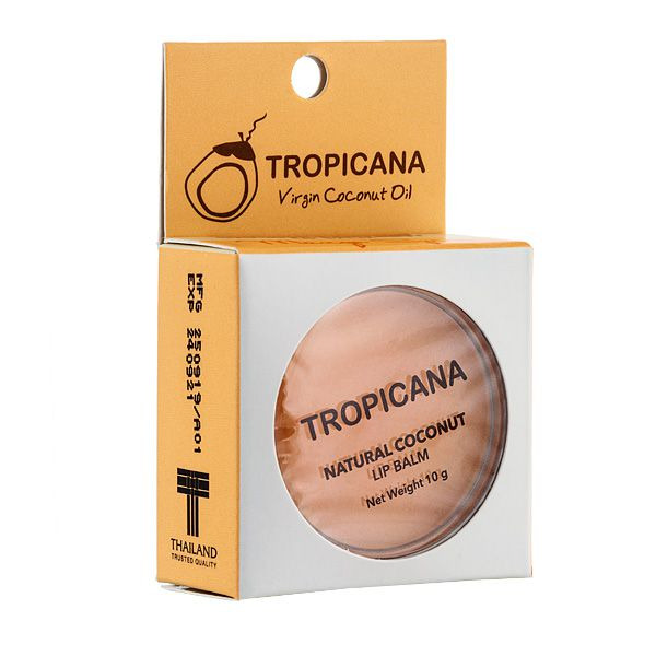 Бальзам для губ Аромат Манго Natural Coconut Lip Balm Mango Spirit, TROPICANA  10 г