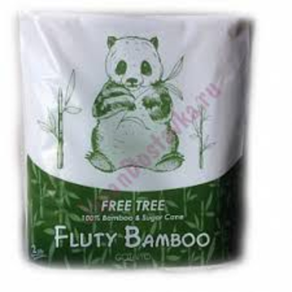 Двухслойные бумажные полотенца в рулоне Fluty, GOTAIYO  (бамбук) 2 рулона