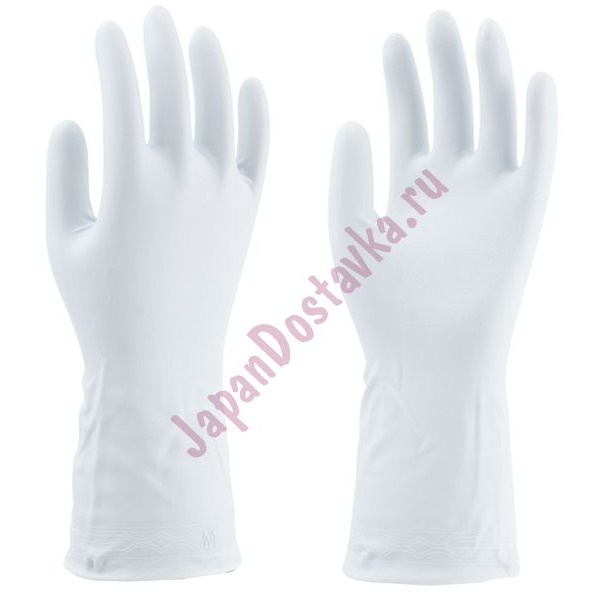Виниловые перчатки без покрытия внутри, TOWA  (L, цвет белый)