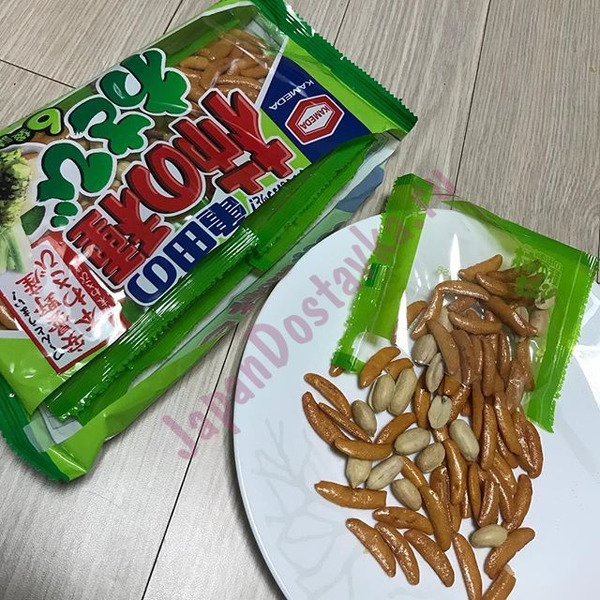 Японские рисовые орешки с васаби Kakinotane, KAMEDA  182 г