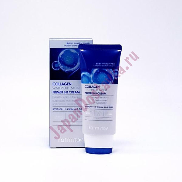 Увлажняющий ВВ-крем с коллагеном Collagen Water Full Moist Premium BB Cream SPF50/PA+++, FARMSTAY   50 мл