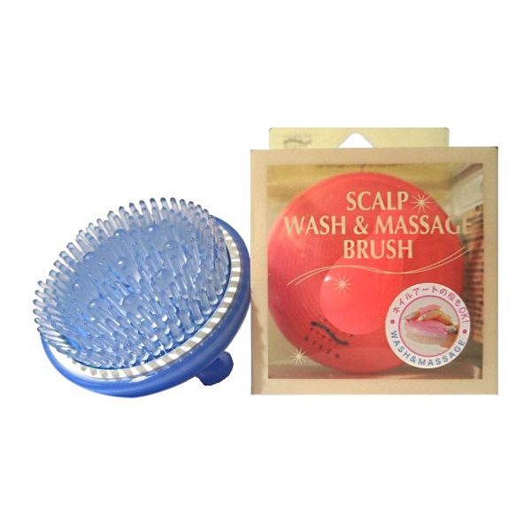 Щетка массажная для мытья волос и массажа кожи головы WASH & MASSAGE в подарочной упаковке, AISEN