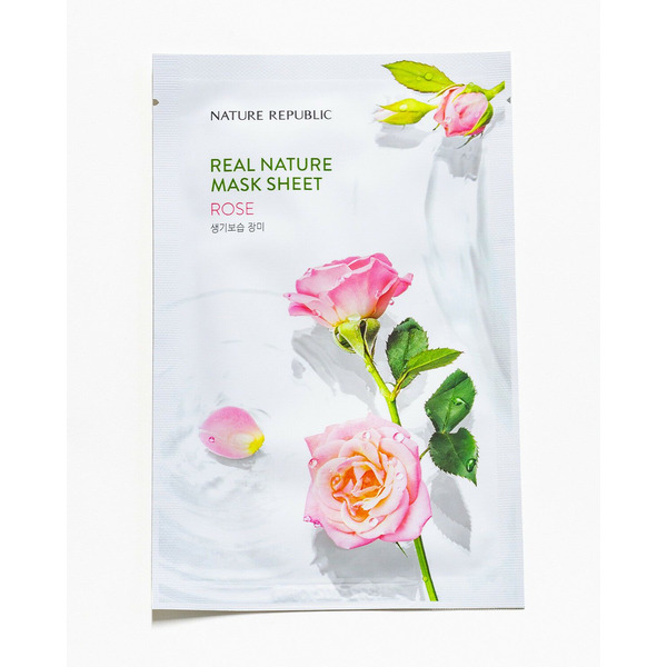 Маска для лица листовая Роза Real Nature Rose Mask Sheet, NATURE REPUBLIC   23 г
