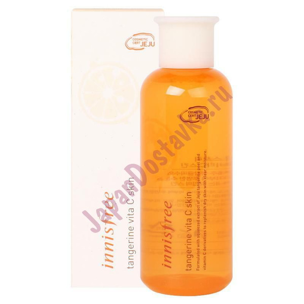 Увлажняющий тонер с экстрактом мандарина Tangerine Vita C Skin, INNISFREE   200 мл