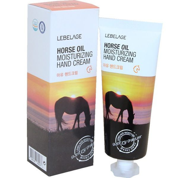 Крем для рук увлажняющий с лошадиным маслом Horse Oil Moisturizing Hand Cream, LEBELAGE   100 мл