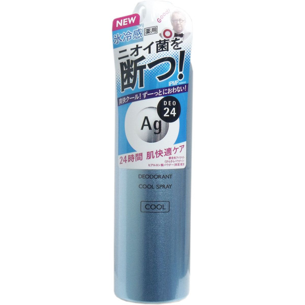 Спрей-дезодорант-антиперспирант,охлаждающий с ионами серебра, без запаха, Ag DEO24, SHISEIDO 142 г