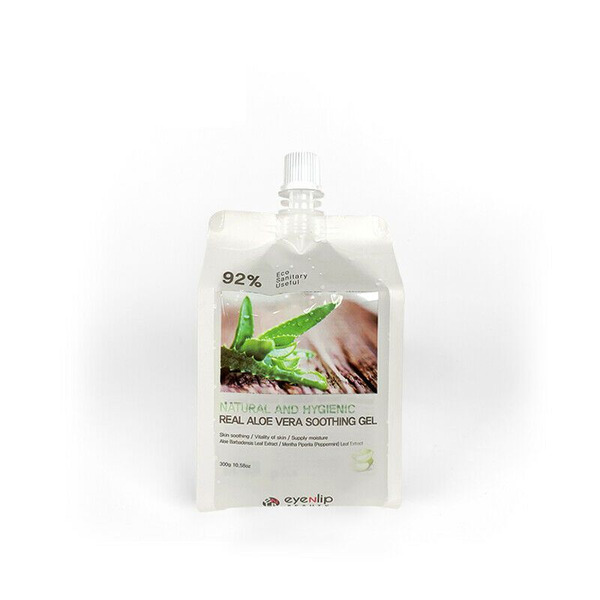 Гель для тела увлажняющий Natural And Hygienic Real Aloe Vera Soothing Gel, EYENLIP   300 г