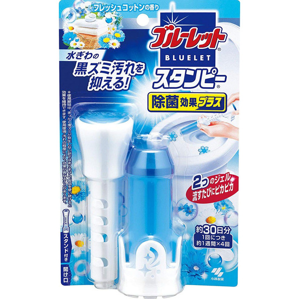 Очищающий и дезодорирующий гель для унитаза Bluelet, аромат свежий хлопок, KOBAYASHI 28 г