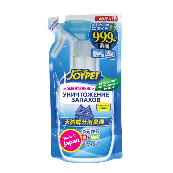 Натуральный уничтожитель меток и сильных запахов туалета кошек, JOYPET 240 мл (сменный блок)
