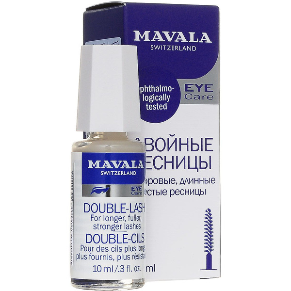 Питательный гель для ресниц Двойные ресницы Double-Lash, Mavala 10 мл