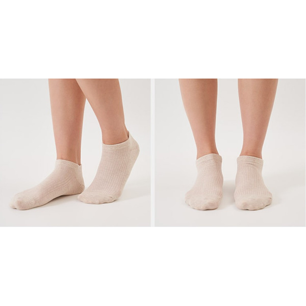 Носки женские короткие, бежевые, размер 35-39, (W-S-035-04)ADULTS, A TYPE, GGRN